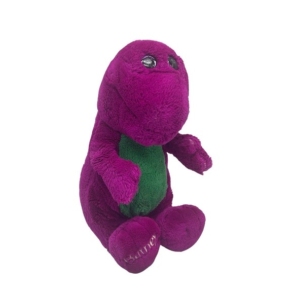 Vintage Barney The Dinosaur 12" Plush 1992 Lyons Group Purple Stuffed Toy - Picture 5 of 15